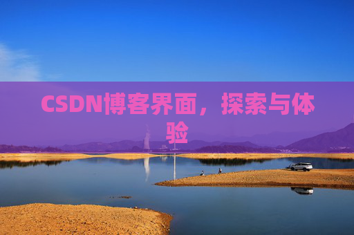 CSDN博客界面，探索与体验